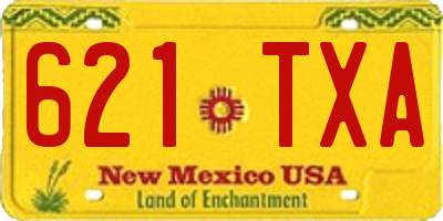 NM license plate 621TXA