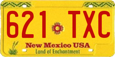 NM license plate 621TXC