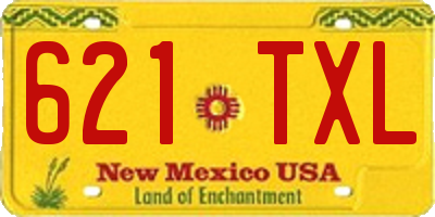 NM license plate 621TXL