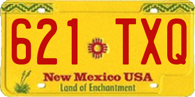 NM license plate 621TXQ