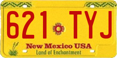 NM license plate 621TYJ