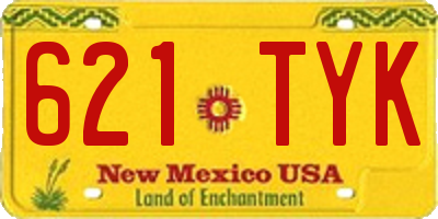 NM license plate 621TYK