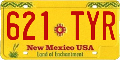NM license plate 621TYR