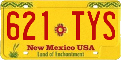 NM license plate 621TYS