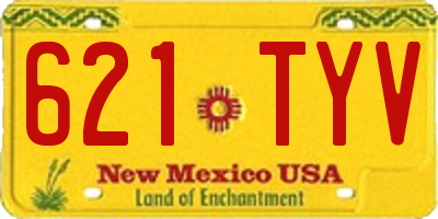 NM license plate 621TYV