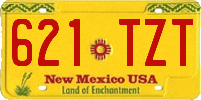 NM license plate 621TZT