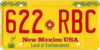 NM license plate 622RBC