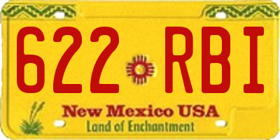 NM license plate 622RBI