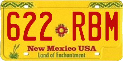 NM license plate 622RBM