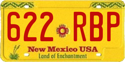 NM license plate 622RBP