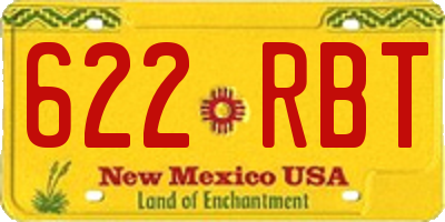 NM license plate 622RBT
