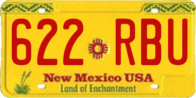NM license plate 622RBU