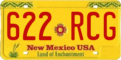 NM license plate 622RCG
