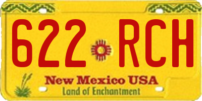 NM license plate 622RCH