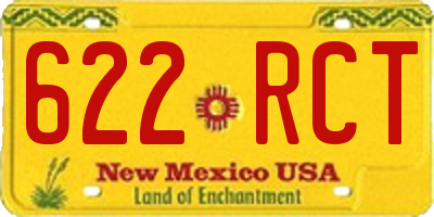 NM license plate 622RCT