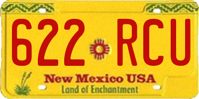 NM license plate 622RCU