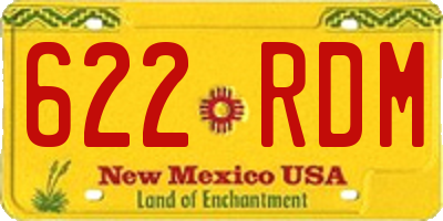 NM license plate 622RDM