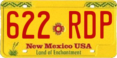 NM license plate 622RDP