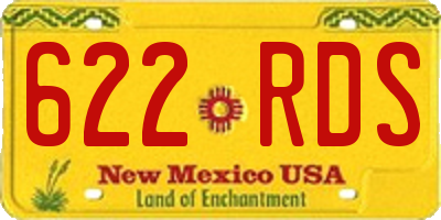 NM license plate 622RDS