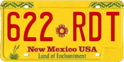NM license plate 622RDT