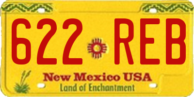 NM license plate 622REB