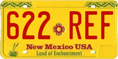 NM license plate 622REF