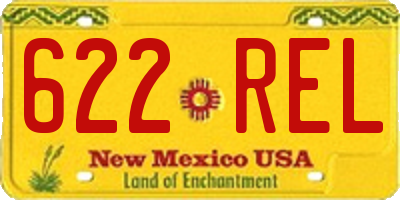NM license plate 622REL