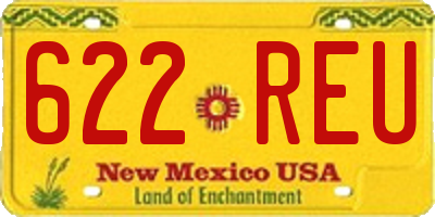 NM license plate 622REU