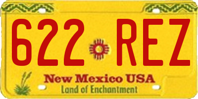 NM license plate 622REZ