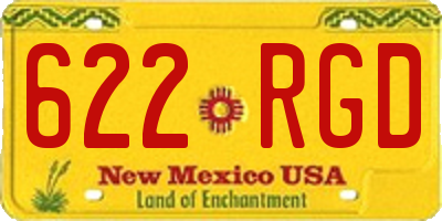 NM license plate 622RGD