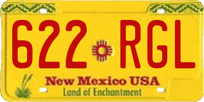 NM license plate 622RGL