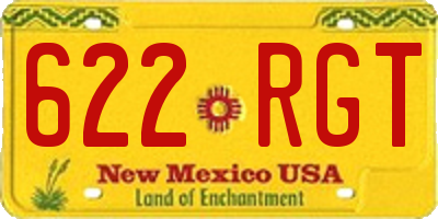 NM license plate 622RGT