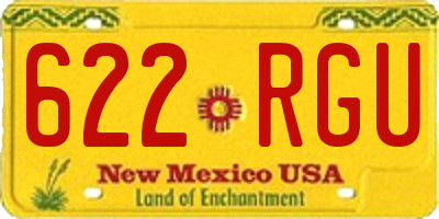 NM license plate 622RGU