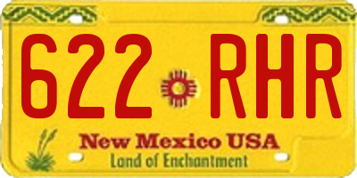 NM license plate 622RHR