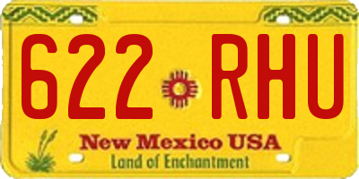 NM license plate 622RHU