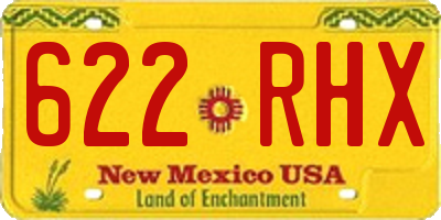 NM license plate 622RHX