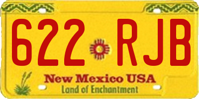 NM license plate 622RJB