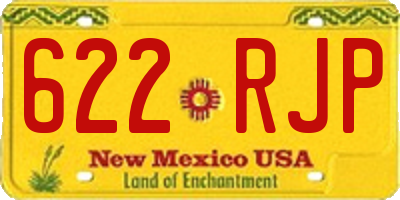 NM license plate 622RJP