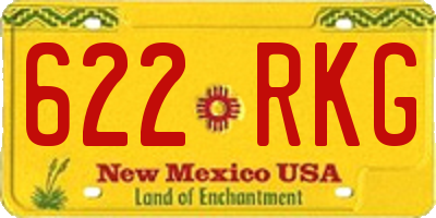 NM license plate 622RKG