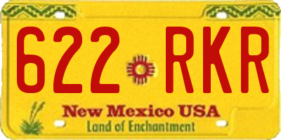 NM license plate 622RKR