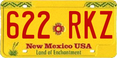 NM license plate 622RKZ