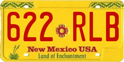 NM license plate 622RLB
