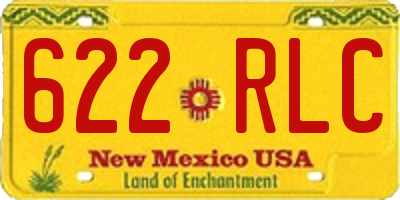 NM license plate 622RLC