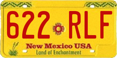 NM license plate 622RLF