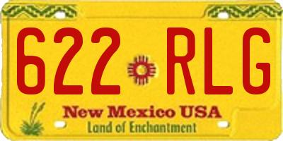 NM license plate 622RLG