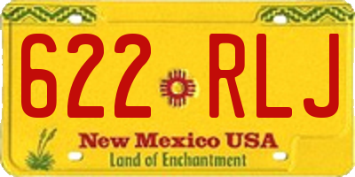 NM license plate 622RLJ