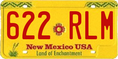 NM license plate 622RLM