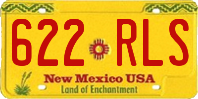 NM license plate 622RLS