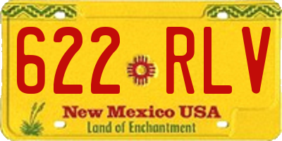 NM license plate 622RLV