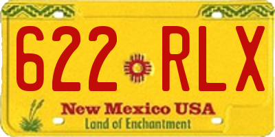NM license plate 622RLX